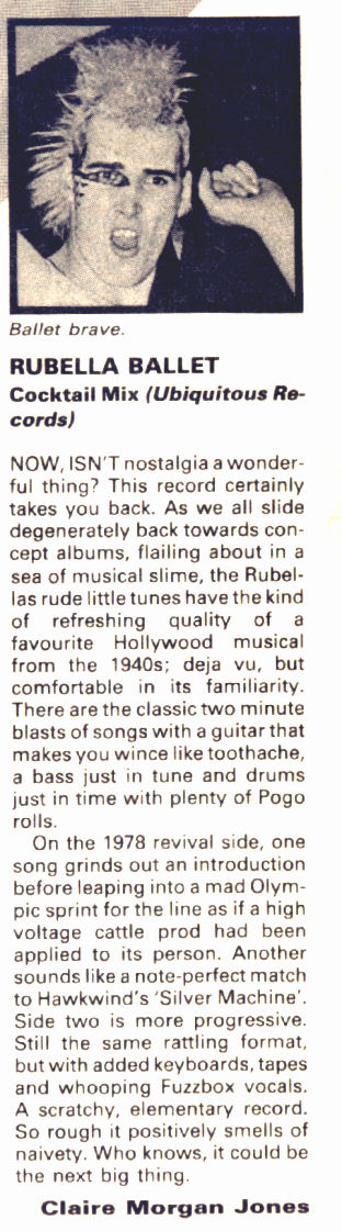 New Musical Express April 1987