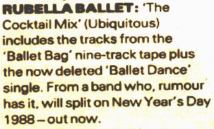 New Musical Express March 1987
