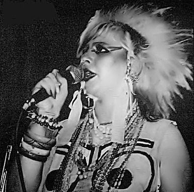 Zillah on stage at Heaven June 18th 1984 - Steve Payne&nbsp; (DC Collection)