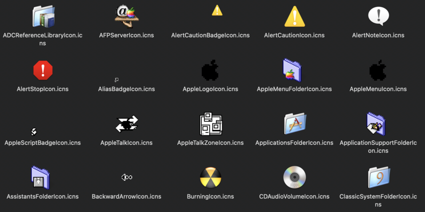 Mac OS X Tiger Icons