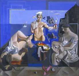 {composició amb tres figures (Academia Neocubista)}