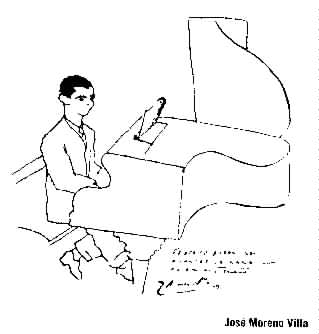 {drawing of Federico at the piano}