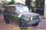 Virtualy new Russian-made "jeep" captured in Angola. On display at the Military Museum, Johannesburg.