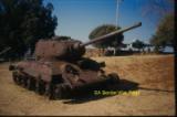 Burnt-out T34/85 USSR-made tank captured from Cuban or Fapla forces during Bushwar in Angola. Most likely the one shot out near Cuvelai during Ops Protea. On display at Fort Klapperkop, Pretoria. The Fort Klapperkop display "dissapeared" prior to the 1994 elections - does anybody know what happened to it?