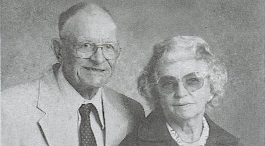 Sarah's long lost cousin, Ivan Morris, pictured with his wife Dorothy Morris