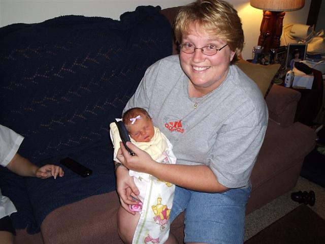 Suzanne and Faith on phone