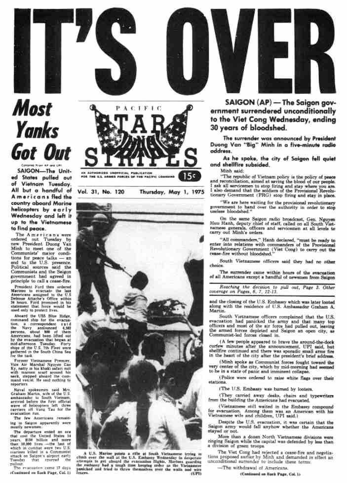 When did ford call the vietnam war finished #6
