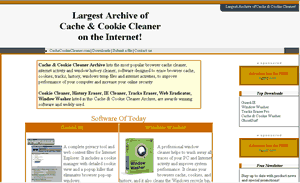 cached content from cookie cleaner