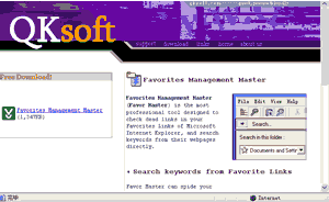cached content from Favorites Management Tool