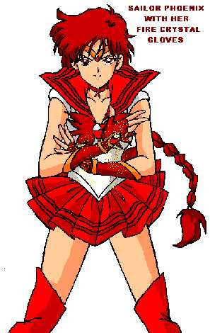 Sailor Phoenix with her Fire Crystal Gloves