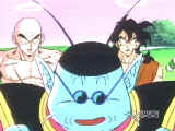 yamcha at the back behind king kai