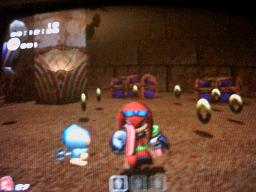 At the start of the level