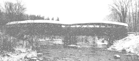 Viewed South from downstream