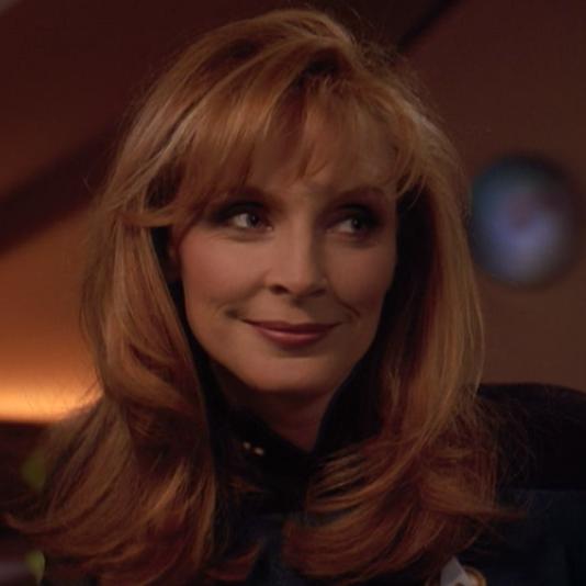 The gorgeous and brilliant Doctor Beverly Crusher!