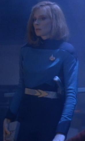 Beverly in the alternate timeline uniform