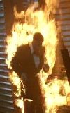 How do you follow a Flaming Wayne Newton?