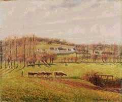 Eragny, Summer Landscape, by Camille Pissarro