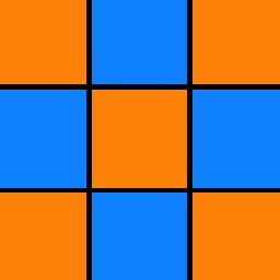 orange-blue