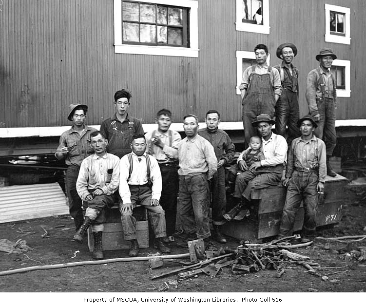 Japanese workers, Rochester, WA