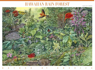 Hawaiian Rainforest Stamps