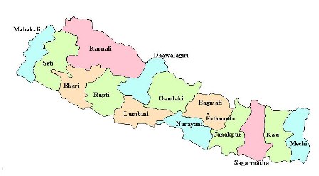 Map of Nepal