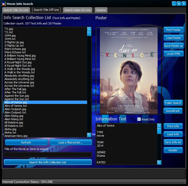 Movie Info Search screenshot Movie Info Search screenshot