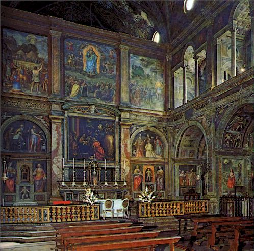 Interior of the church of San Maurizio al Monastero Maggiore