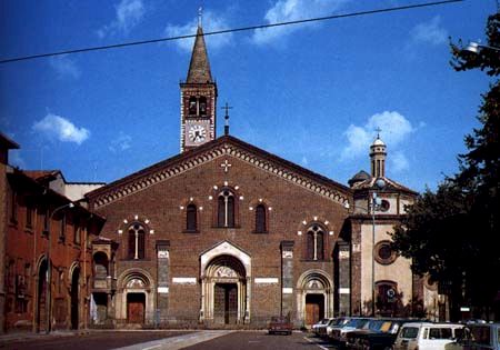 Faade of Basilica of Sant'Eustorgio