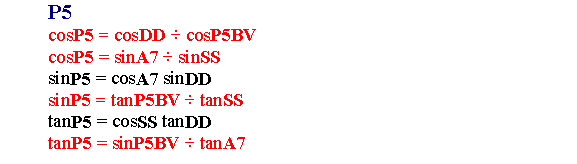 P5 Formulas