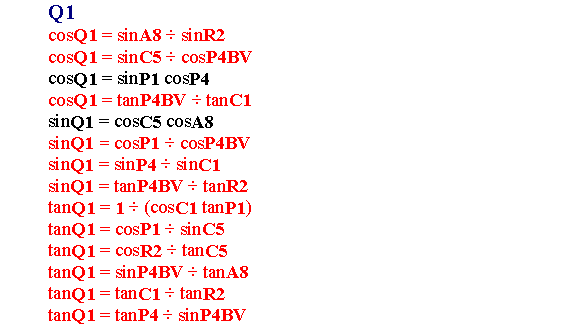 Q1 Formulas