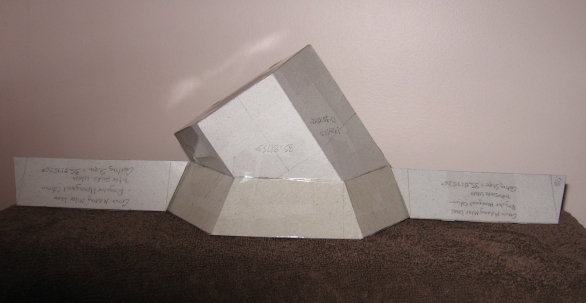 Compound Rake or Prow Peak ... Angled Crown or Fascia with equal ...