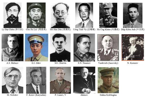 những giảng viên ở thời đầu tiên của Học Viện