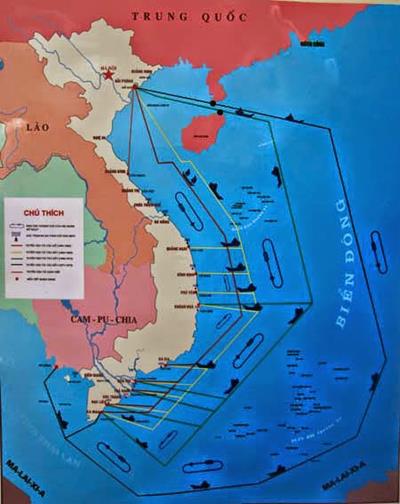 Bản đồ đường biển Hồ Chí Minh
