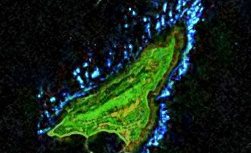 Vùng đảo Bạch Long Vĩ lấy hình ảnh từ vệ tinh 2014