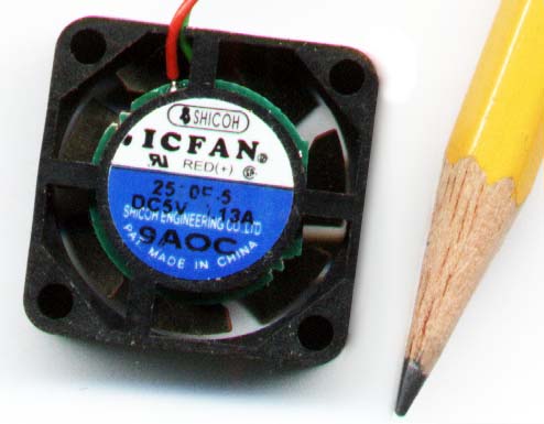 Mini fan for scent wafting