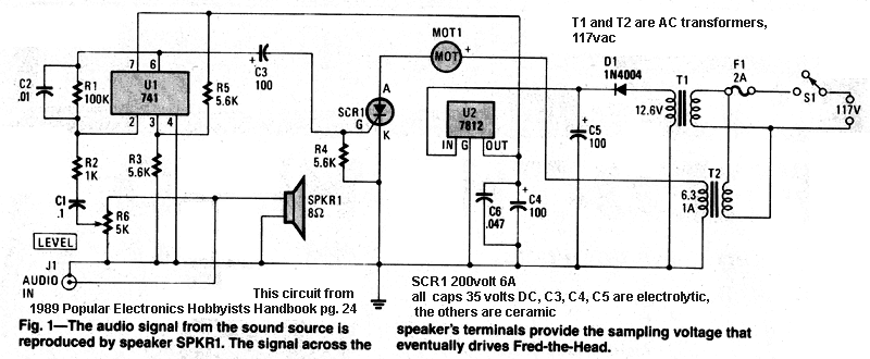 Fred-the-Head circuit by Richard L. Pearson