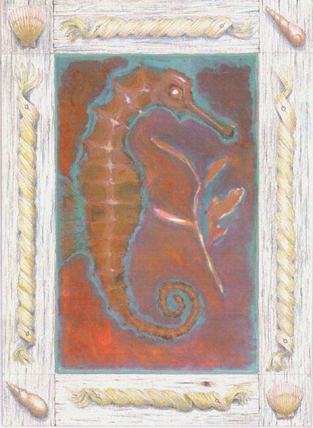 Copper seahorse #1